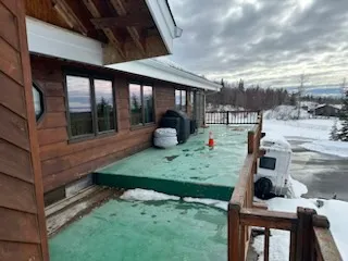 Detail of 922 sq ft TimberTech deck in Anchorage