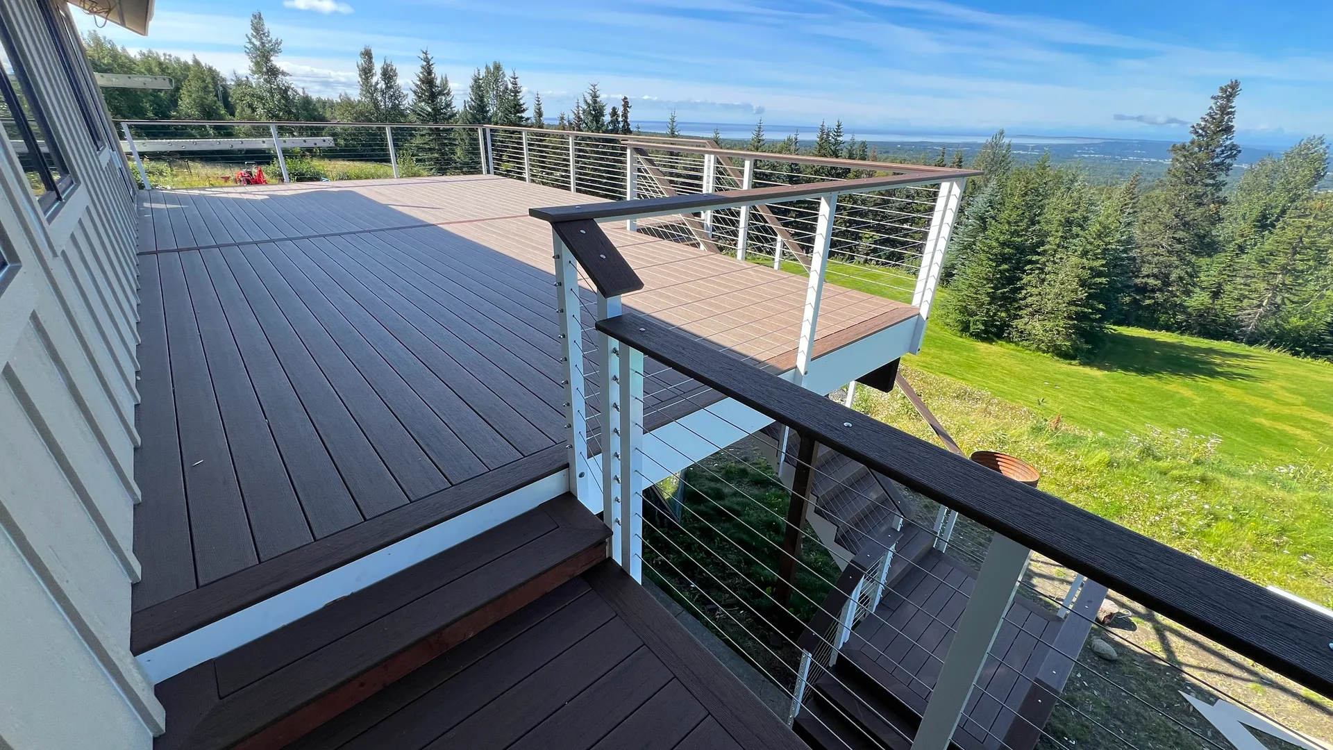 922 sq ft TimberTech deck in Anchorage