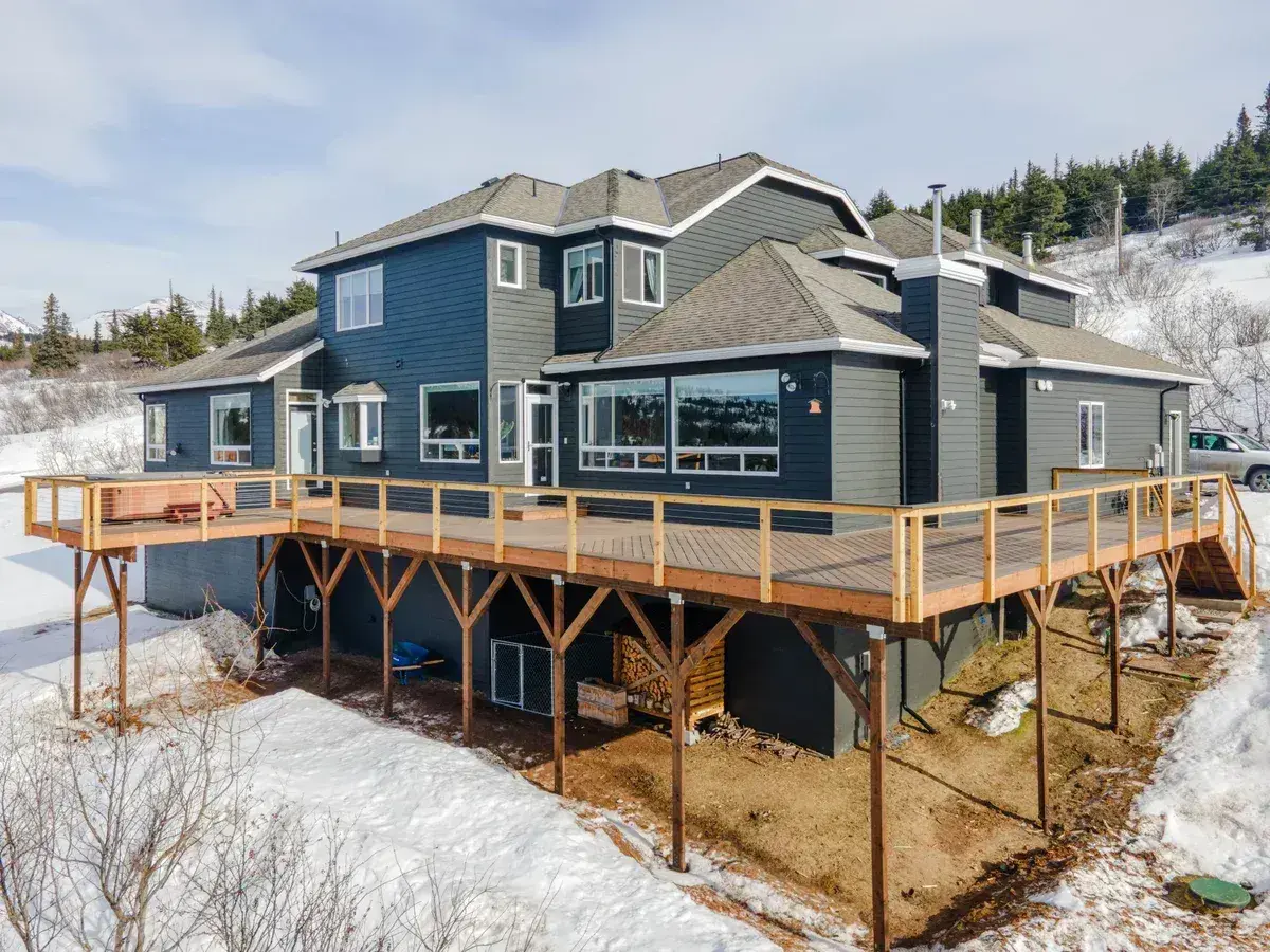 Aerial deck and landscape