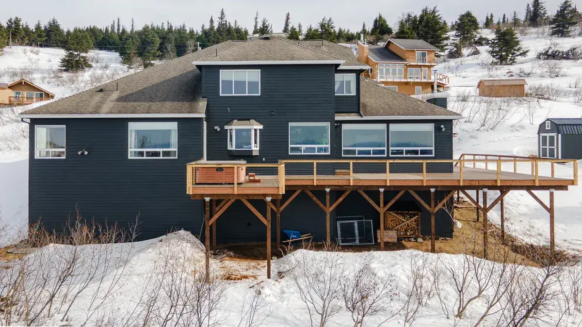 Elevated deck aerial view